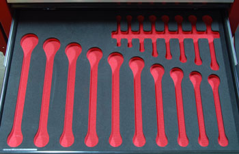 Tool Control with a Foam Wrench Organizer