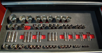 computer designed foam socket organizer