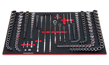Foam Organizer for 194 Tekton Sockets with 3 Ratchets and 13 Drive Tools