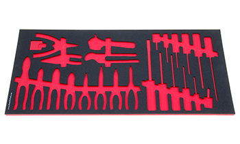 Foam Organizer for 11 Channellock Pliers, 1 Adjustable Wrench and 12 Wright Screwdrivers