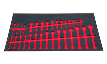 Foam Organizer for 31 Tekton Metric Combination and Stubby Wrenches