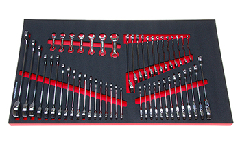 Foam Organizer for 51 Husky Metric Ratcheting Wrenches