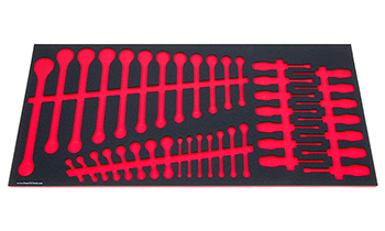 Foam Organizer for 27 Tekton Inch Wrenches and 14 Nut Drivers, Fits Version 2