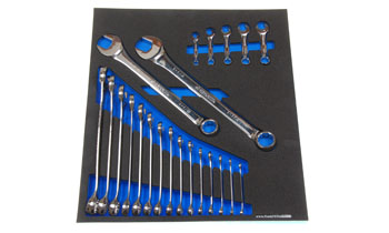 Foam Organizer for 17 Husky Inch Combination Wrenches with 5 Stubby Wrenches