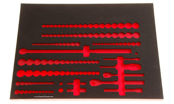Foam Organizer for 118 Tekton 1/4 and 3/8-drive Sockets with 11 Drive Tools