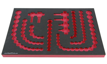Foam Organizer for 92 Craftsman Sockets, Fits non-USA Sockets