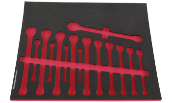 Foam Organizer for 15 Snap-on Metric Combination Wrenches