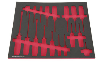 Foam Organizer for 18 Snap-on Screwdrivers, Fits Instinct Style