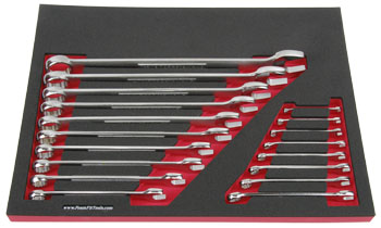 Foam Tool Organizer for 18 Craftsman Inch Combination Wrenches, Fits non-USA Wrenches