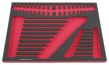 Foam Organizer for 18 Craftsman Inch Combination Wrenches with 20 Ignition Wrenches