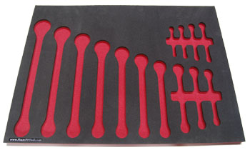 Foam Organizer for 14 Craftsman Inch Combination Wrenches