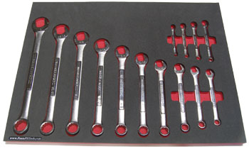 Foam Tool Organizer for 14 Craftsman Inch Combination Wrenches