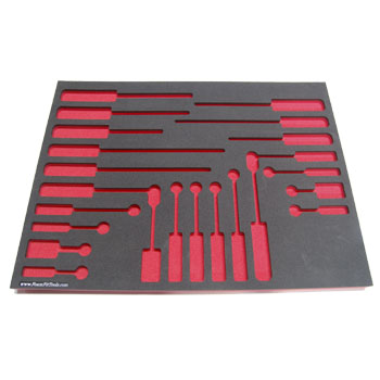 Foam Organizer for 23 Craftsman Screwdrivers