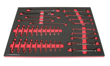 Foam Tool Organizer for 34 Craftsman Flare-Nut, Tappet, and Ignition Wrenches
