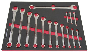 Foam Tool Organizer for 15 Craftsman Inch Combination Wrenches, Fits non-USA Version 2