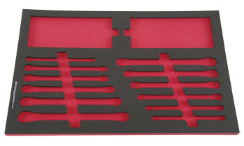 Foam Organizer for 12 Craftsman Full-Polish Box Wrenches and 40 Hex Keys