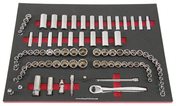 Foam Organizer for 83 Craftsman 3/8-drive Sockets with Ratchet and Extensions