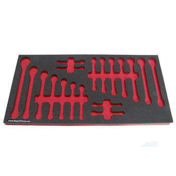 Foam Organizer for 18 Craftsman Wrenches
