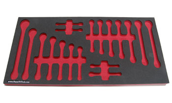 Foam Organizer for 18 Craftsman Inch and Metric Combination Wrenches
