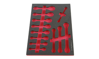 Foam Organizer for 8 Craftsman Inch Stubby Wrenches and 4 Flare-Nut Wrenches, Fits non-USA Wrenches
