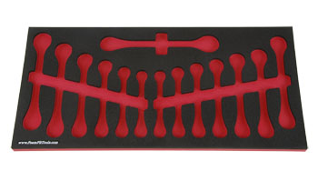 Foam Organizer for 14 Craftsman Reversible Ratcheting Wrenches