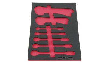 Foam Organizer for 5 Craftsman Extreme Grip Wrenches and 2 Locking Adjustable Wrenches