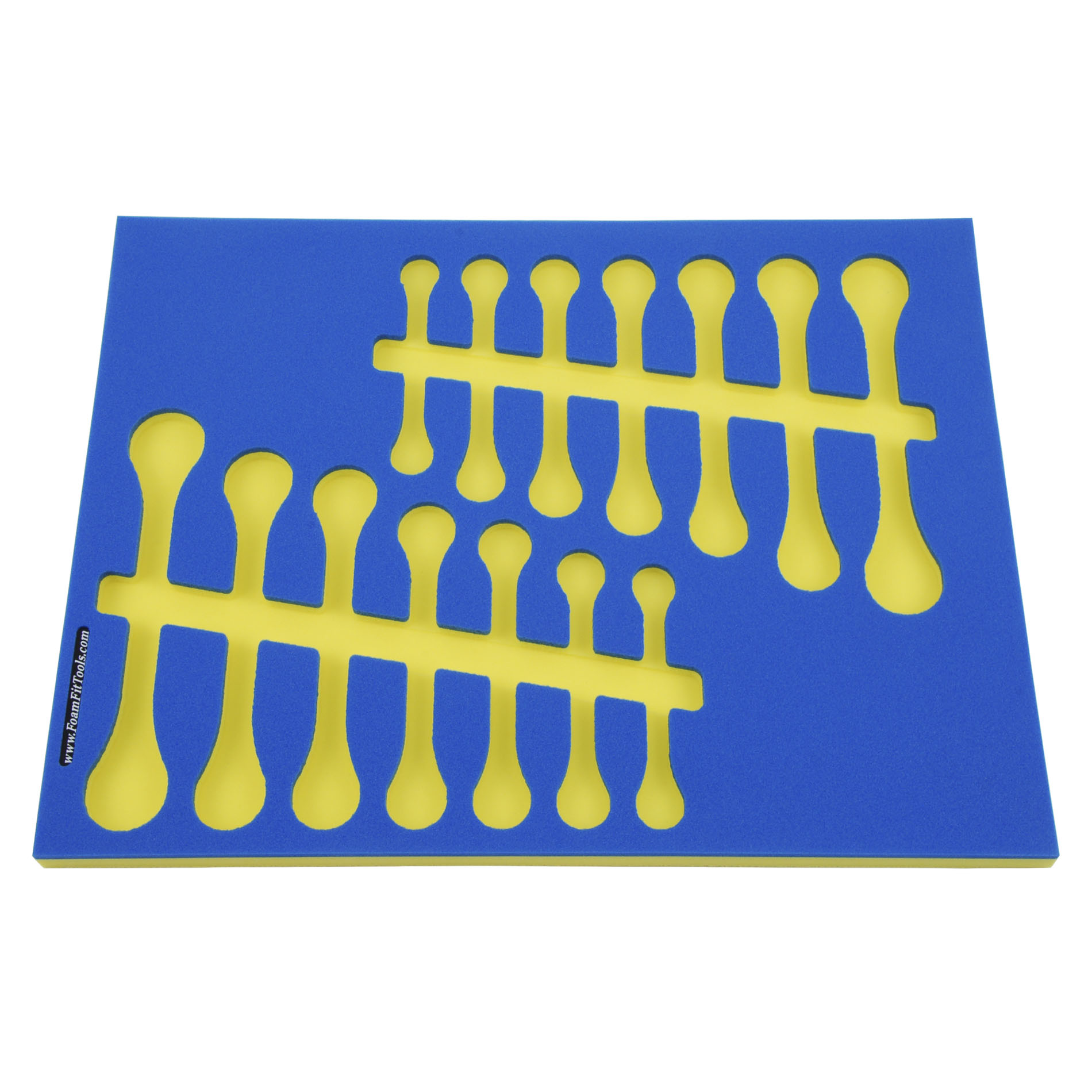 Foam Organizers for Shadowing Ratcheting Wrenches