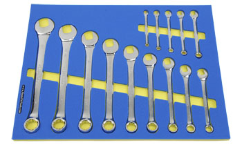 Foam Tool Organizer for 14 Husky Inch Full-Polish Combination Wrenches