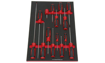 Foam Tool Organizer for 15 Snap-on Instinct Phillips and Torx Screwdrivers