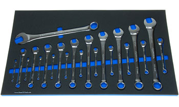 Foam Tool Organizer for 22 Husky Metric combination wrenches