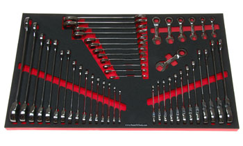 Foam Tool Organizer for 47 Husky Inch Ratcheting Wrenches