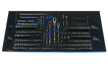 Foam Tool Organizer for 229 Husky Sockets with 5 Ratchets and 125 Additional Tools