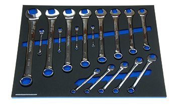 Foam Tool Organizer for 17 Husky Inch Combination Wrenches