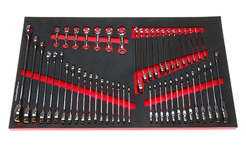 Foam Tool Organizer for 51 Husky Metric Ratcheting Wrenches