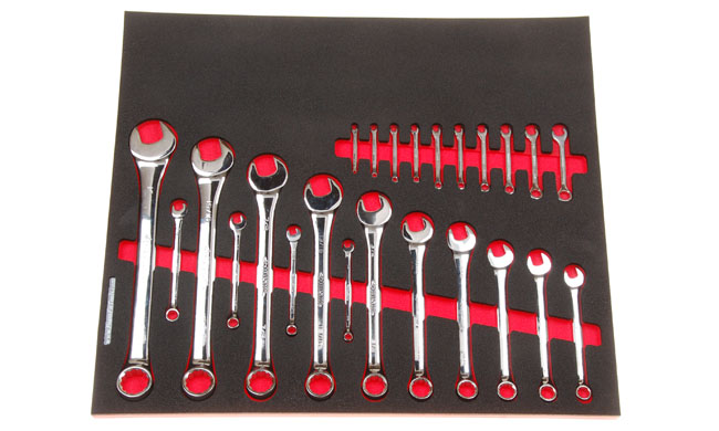 Foam Organizer for 14 Husky Inch Combination Wrenches and 10 Ignition Wrenches