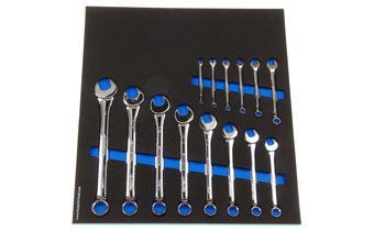 Foam Tool Organizer for 14 Husky Inch Combination Wrenches