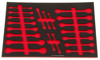Foam Organizer for 20 Craftsman Flat Full-Polish Ratcheting Wrenches, Non-USA Version 2