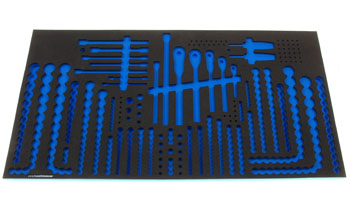 Foam Organizer for 333 Husky Sockets with 5 Ratchets, 23 Accessories, and 72 Driver Bits