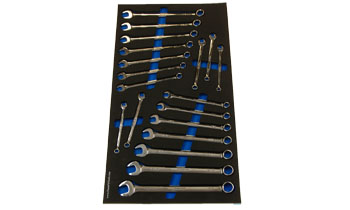 Foam Tool Organizer for 19 Snap-on Combination Wrenches, Standard Handle