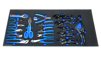 Foam Organizer for 19 Channellock Pliers and Locking Pliers