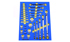 Foam Organizer F-05970-R Designed for Shadowing 31 Crow Foot, Box-End, Flare-Nut, and Midget Wrenches from the 1025-pc Husky Set Foam Organizer for 31 Husky Inch Crow Foot, Midget, Box, and Flare-Nut Wrenches, Version 2