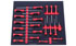 Foam Organizer F-06553-R Designed for Shadowing Tekton Made-in-Germany Screwdrivers Foam Organizer for 21 Tekton Screwdrivers, Tri-Lobe Handle with Through-Hole