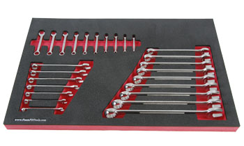 Foam Tool Organizer for 26 Craftsman Metric Combination Wrenches
