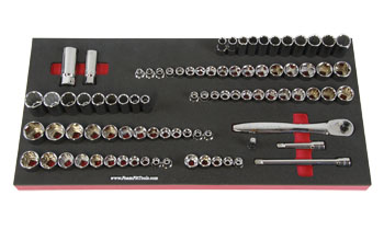 Foam Organizer for 81 Craftsman 3/8-drive Sockets with Ratchet and Extensions