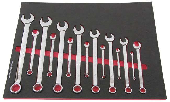 Foam Tool Organizer for 15 Wright Inch Combination Wrench Set #1