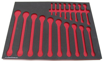 Foam Organizer for 18 Craftsman Metric Combination Wrenches