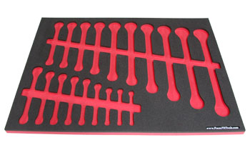 Foam Organizer for 19 Craftsman Metric Combination Wrenches