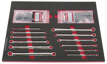 Foam Tool Organizer for 12 Craftsman Full-Polish Box Wrenches and 40 Hex Keys