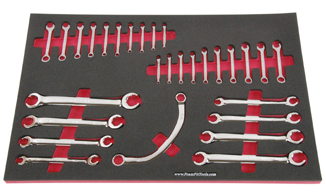 Foam Organizer for Craftsman Flare-Nut, Ignition, and Obtruction Wrenches
