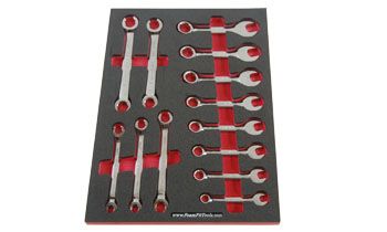 Foam Organizer for 8 Craftsman Metric Stubby Wrenches and 5 Flare-Nut Wrenches, Fits non-USA Wrenches